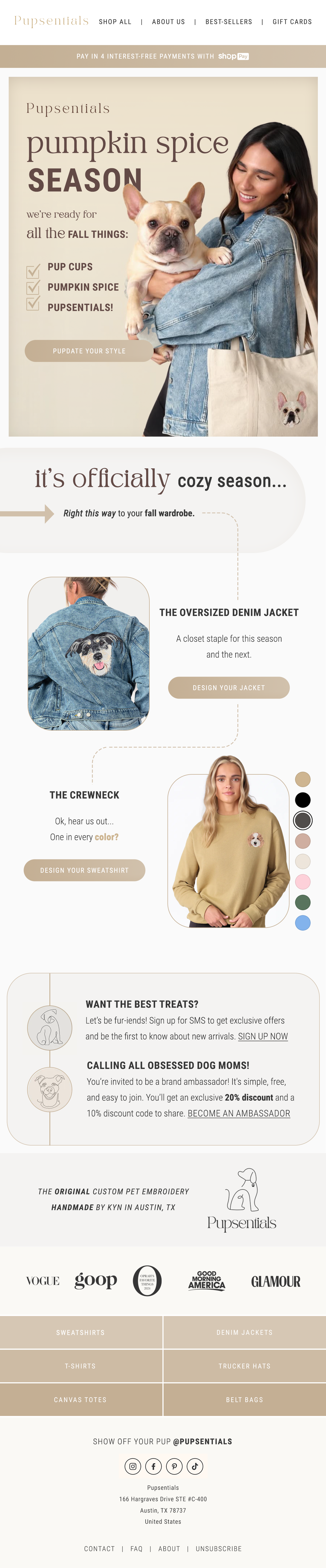 Pupsentials—PumpkinSpice